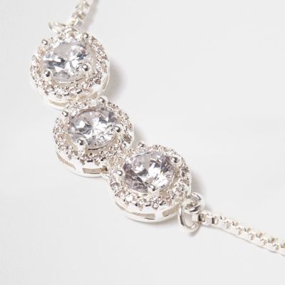 Love Luli silver-plated diamant&#233; Y bracelet